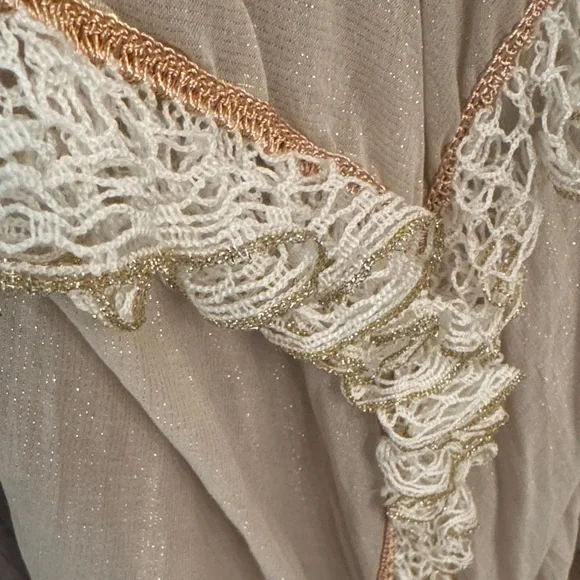 Boho Cream Lace Maxi Skirt & Top - Picture 5 of 8